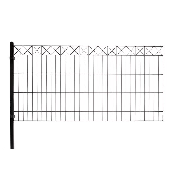 Paneeliaitasetti tarvikkeineen, musta, X -koristeella, 100 cm, lis&auml;moduuli