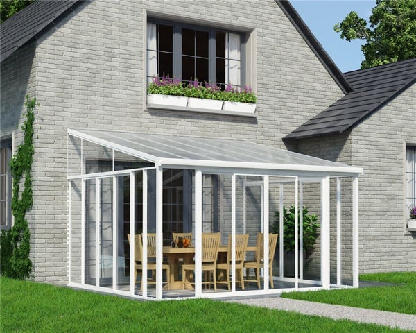 Viherhuone Palram - Canopia Sanremo 4 x 4,25 m, valkoinen