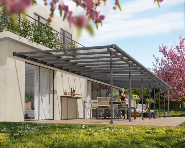 Terassikatos Feria 4 x 12,12 m, antrasiitti Palram - Canopia