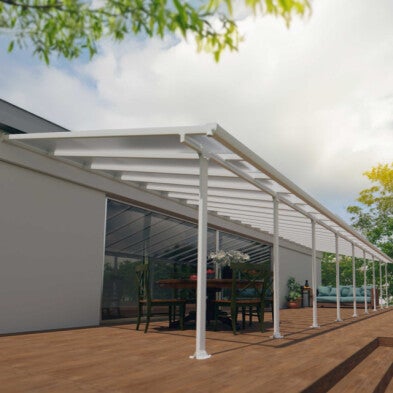 Terassikatos Feria 4 x 12,76 m, valkoinen Palram - Canopia