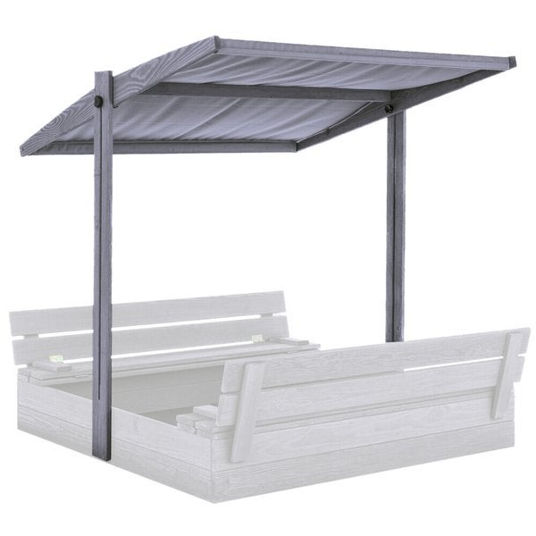 S&auml;&auml;dett&auml;v&auml; katto hiekkalaatikolle, pohjamaalattu harmaa NORDIC PLAY