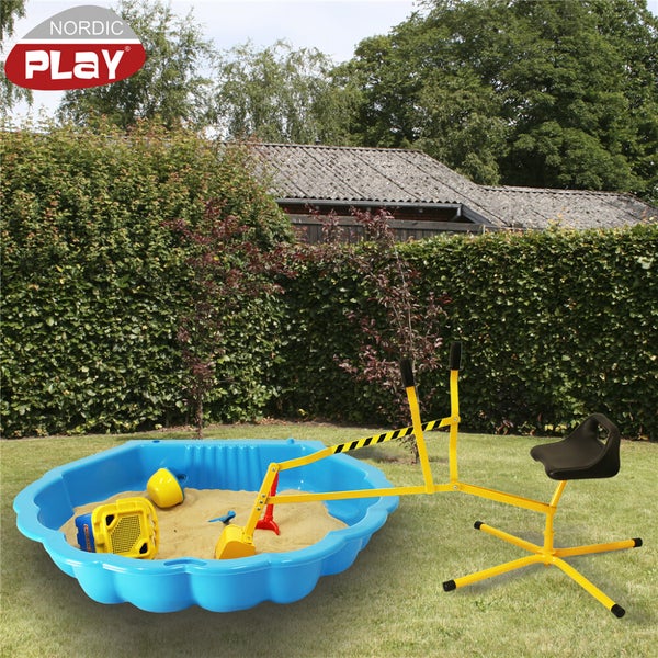 NORDIC PLAY Kaivinkone hiekkalaatikkoon, keltainen/musta