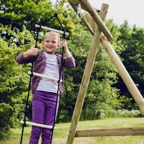 NORDIC PLAY K&ouml;ysitikkaat, 5 askelmaa, musta k&ouml;ysi