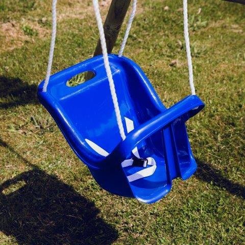 NORDIC PLAY Vauvakeinu, korkea selk&auml;noja, sininen