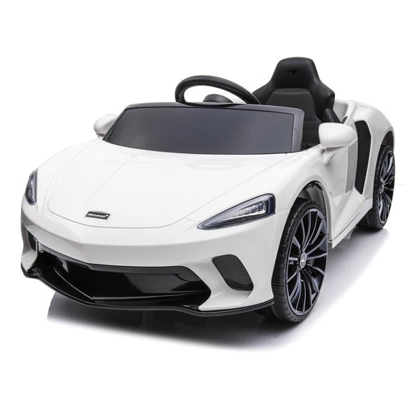 S&auml;hk&ouml;auto McLaren GT 12V4,5AH , EVA renkailla, valkoinen, NORDIC PLAY Speed