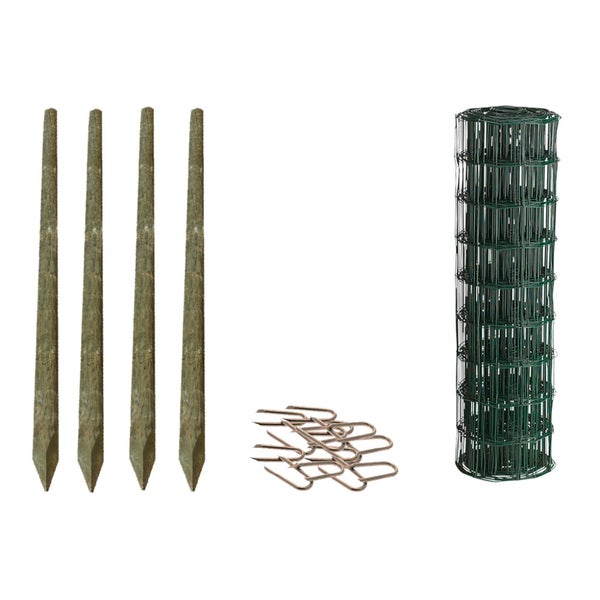 Puutarha-aita, paketti: 90 cm,  5x10 - 25 metri&auml;, puutolpilla, vihre&auml;