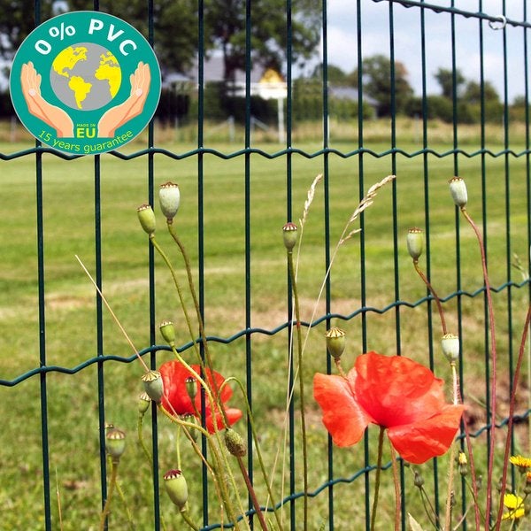 Puutarha-aita, 0% PVC, vihre&auml;, 5 x 10 cm, 180 cm x 25 m