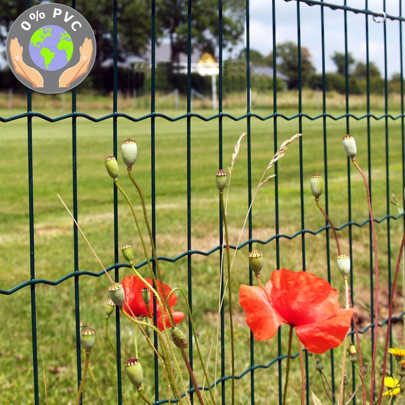 Puutarha-aita, 0% PVC, vihre&auml;, 5 x 10 cm, 80 cm x 25 m