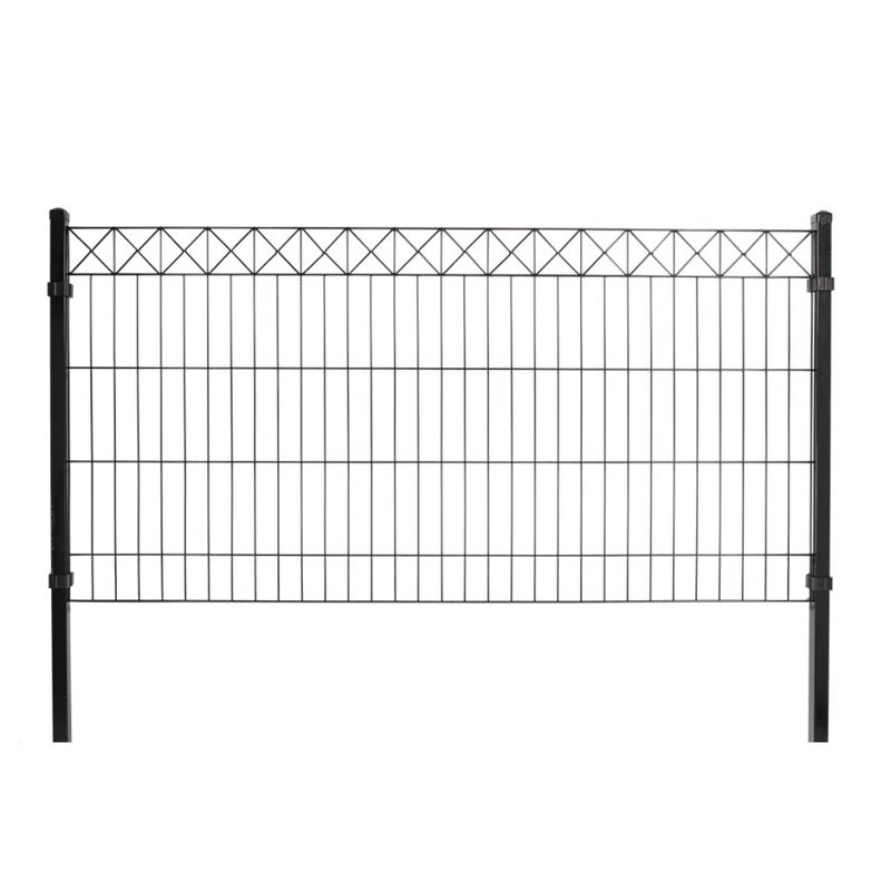 Paneeliaitasetti tarvikkeineen, musta, X -koristeella, 100 cm, 4 moduulia