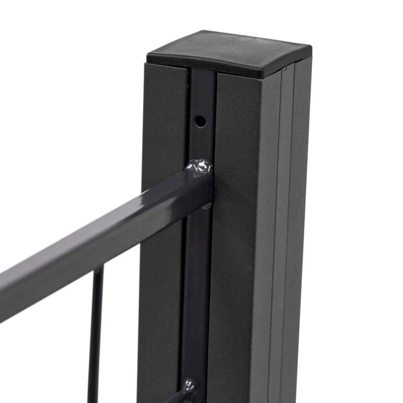 1 lis&auml;paneeli HORTUS s&auml;leikk&ouml;&auml; 100 x 100 cm, musta, mukana 1 kpl 108cm alumiinitolppa