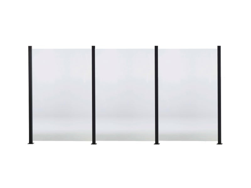 HORTUS Lasipaneeliaitasetti 150 x 100 cm, 1 moduuli (1 lasipaneeli ja 2 tolppaa)