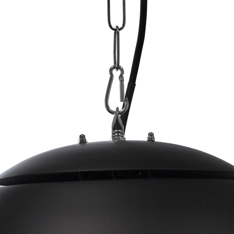 HORTUS Terassil&auml;mmitin ripustettava 600/1500 W, HA, &Oslash;42 cm, musta