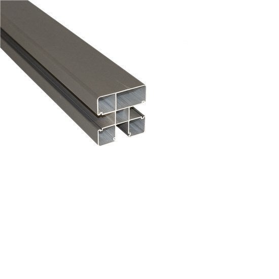 Tolppa alumiini musta 8,4 x 8,4 x 270 cm terminus