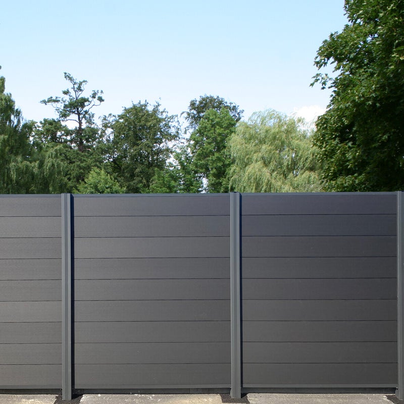 Harjattu komposiitti F&N-profiili aitapaketti puinen pintakuvio 1 osio, 184,9 cm korkea HORTUS