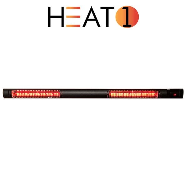 Terassil&auml;mmitin ECO high-line 2 x 1500 W, musta HEAT1