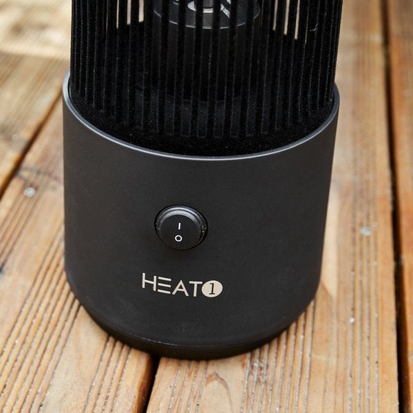 HEAT1 ECO high-line p&ouml;yd&auml;nalusmalli "Cone" 1200W, musta