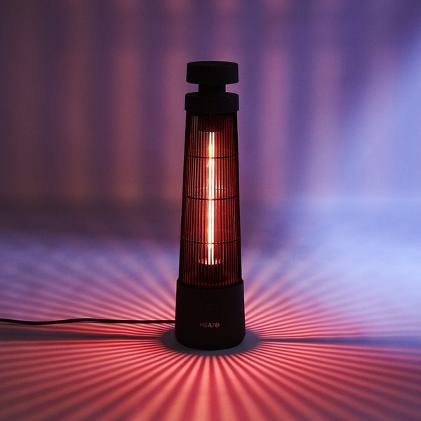 HEAT1 ECO high-line p&ouml;yd&auml;nalusmalli "Cone" 1200W, musta