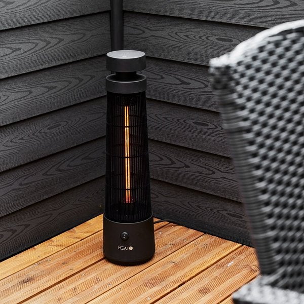 HEAT1 ECO high-line p&ouml;yd&auml;nalusmalli "Cone" 1200W, musta