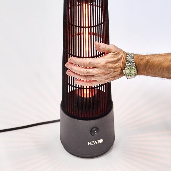 HEAT1 ECO high-line p&ouml;yd&auml;nalusmalli "Cone" 1200W, musta