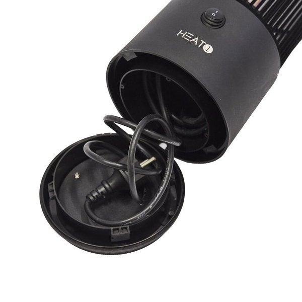 HEAT1 ECO high-line p&ouml;yd&auml;nalusmalli "Cone" 1200W, musta