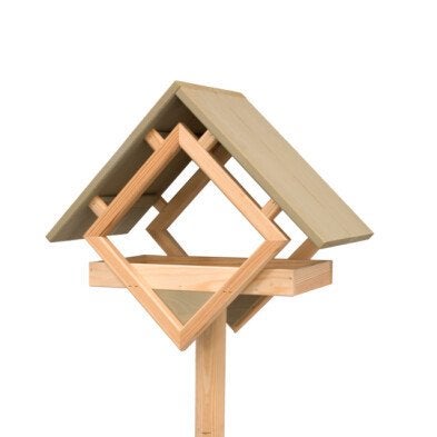 Jalallinen lintulauta, oliivinvihre&auml;, k&auml;sittelem&auml;t&ouml;n jalka HORTUS