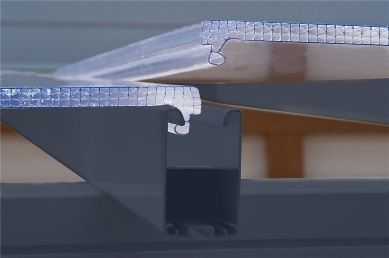 Palram - Canopia Sanremo viherhuone 3x5,46 m, harmaa