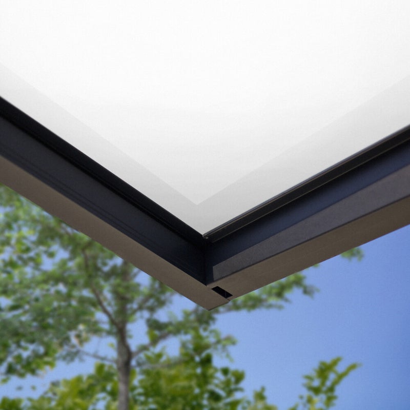 Palram - Canopia SOPHIA 160 x 95 cm  ovikatos, valkoinen/opaali