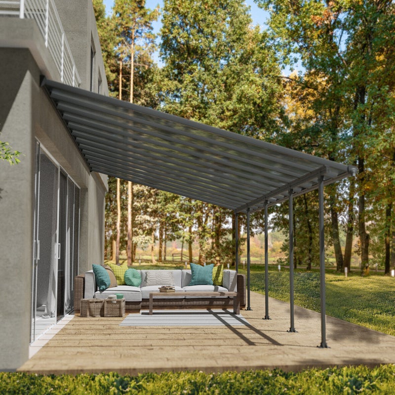 Palram - Canopia Feria terassikatos 4x7,87 m, antrasiitti