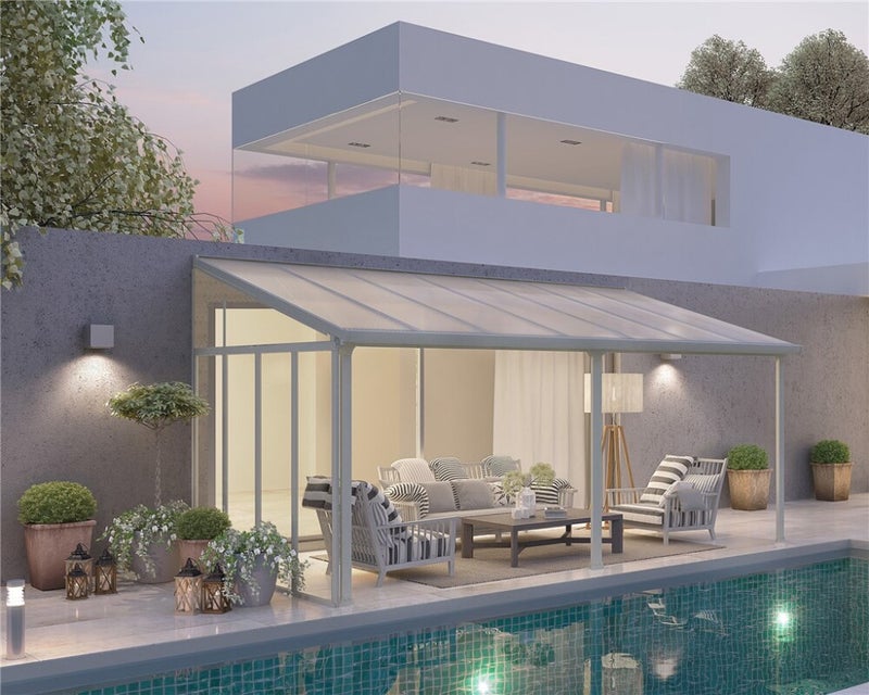 Palram - Canopia Feria sivusein&auml; 3m, valkoinen