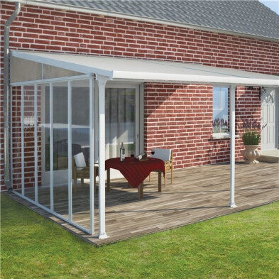 Palram - Canopia Feria Sivusein&auml; 4m valkoinen