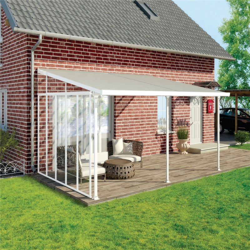 Palram - Canopia Feria Sivusein&auml; 4m valkoinen