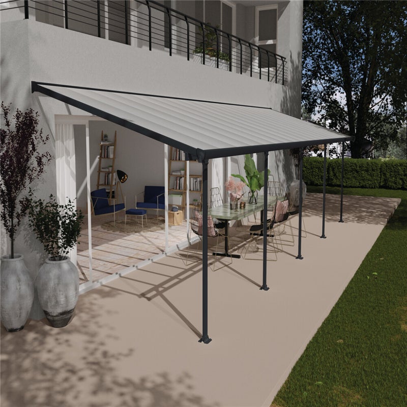 Palram - Canopia Feria terassikatos 28,6 m2, antrasiitti