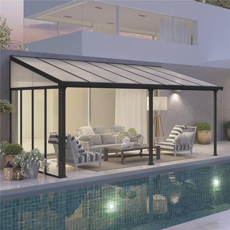 Palram - Canopia Feria sivusein&auml; 3m, antrasiitti