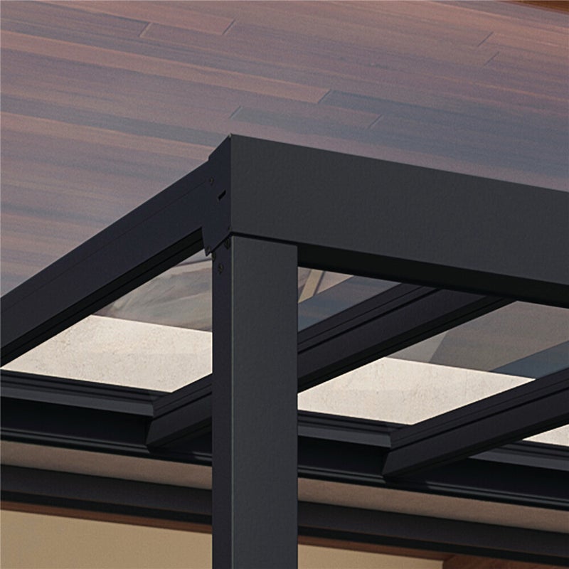 Palram - Canopia STOCKHOLM Terassikatos  3.4 x 9.5 m, antrasiitti