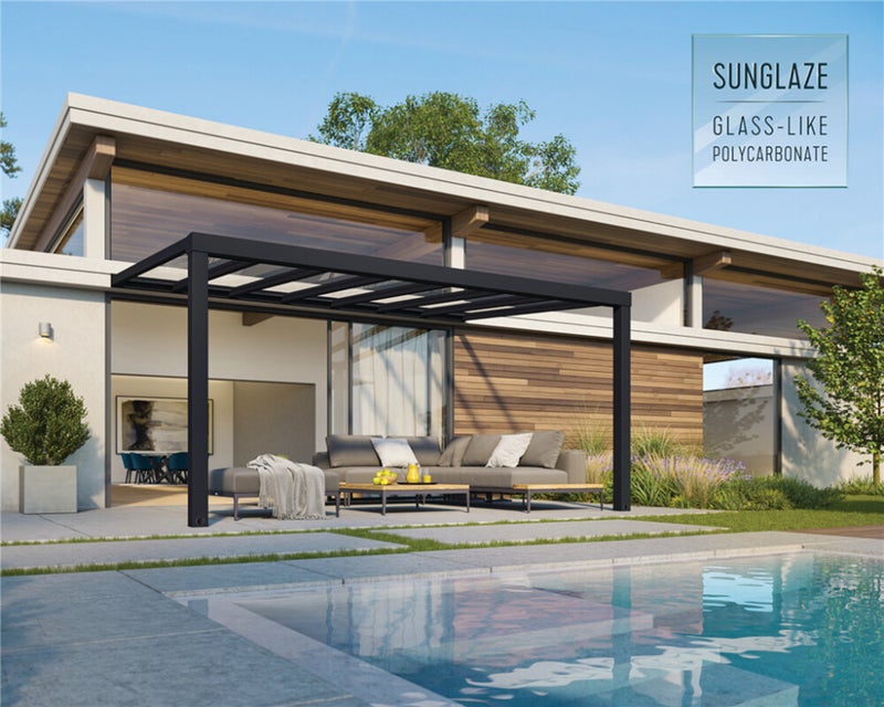 Palram - Canopia STOCKHOLM terassikatos  3,4x5,2m antrasiitti