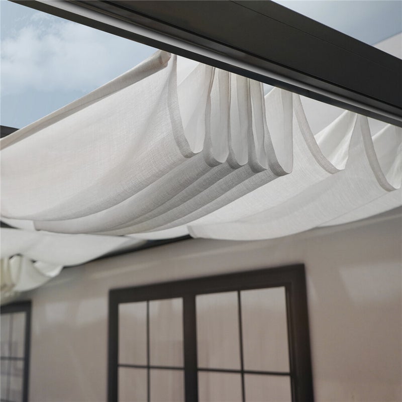 Palram - Canopia STOCKHOLM -terassikatoksen verhosetti, koko 3.4 x 5.2 m