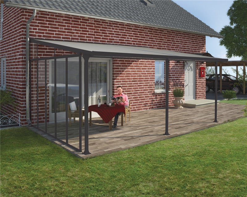 Palram - Canopia Feria Sivusein&auml; 4m antrasitti