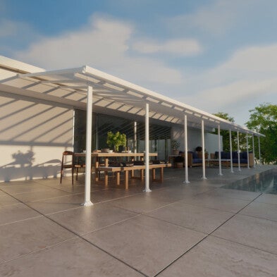 Terassikatos Feria 4 x 14,56 m, valkoinen Palram - Canopia