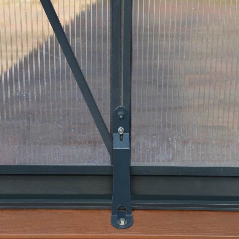 Kasvihuone Glory 15,3 m2, harmaa runko, Palram - Canopia