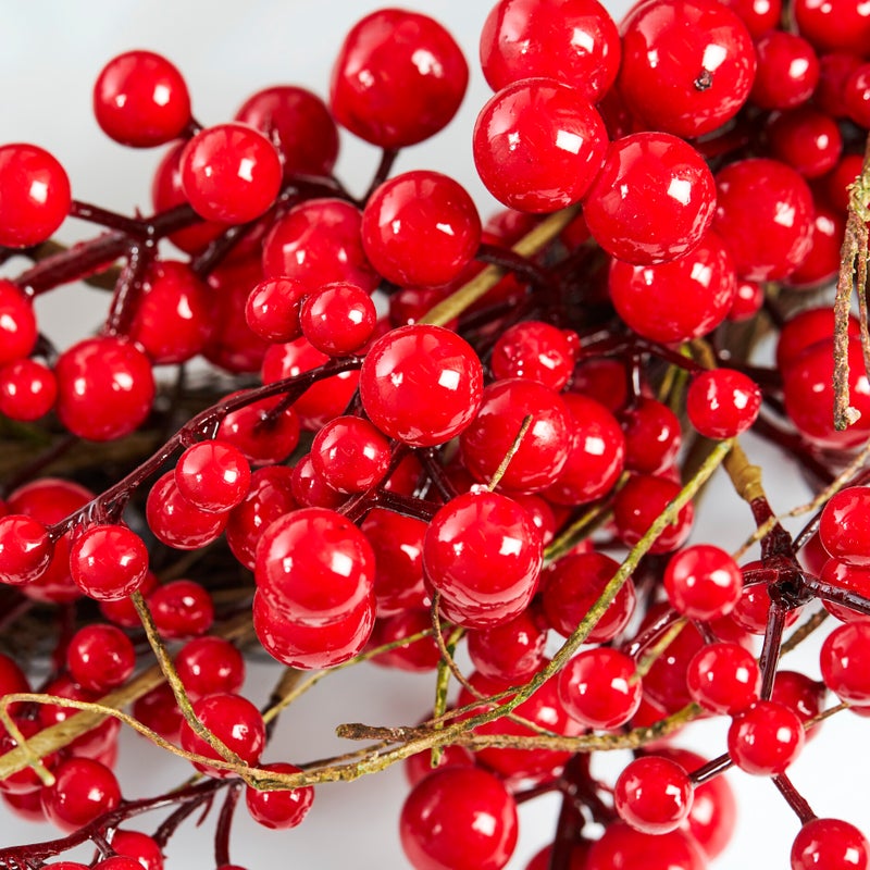 Kranssi &Oslash;60 cm punaisilla marjoilla