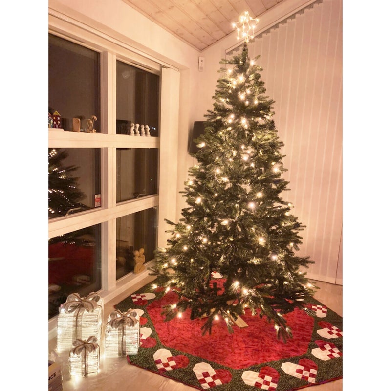 Joulukuusi PE/PVC "LIFA", 180X122 CM valoilla ja  latvat&auml;hdell&auml; NORDIC WINTER