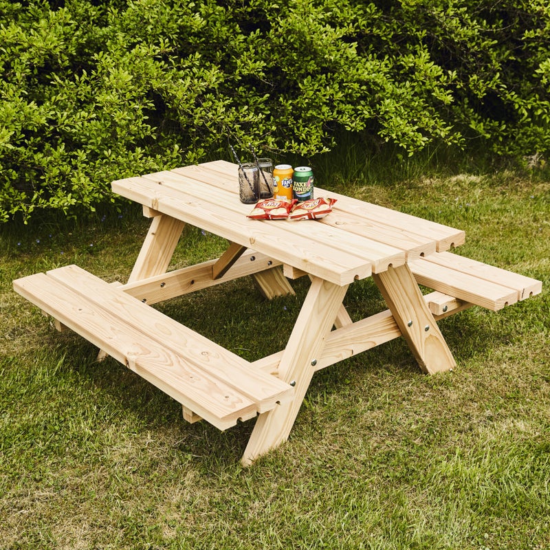 Lasten picnic -p&ouml;yt&auml;setti 42 mm, douglaskuusi, NORDIC PLAY