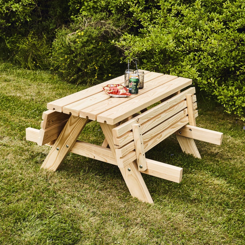 Lasten picnic -p&ouml;yt&auml;setti 42 mm, douglaskuusi, NORDIC PLAY