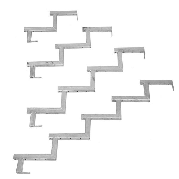 HORTUS Galvanoitu porrasrunko, kaksi porrasta