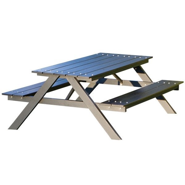 Lasten p&ouml;yt&auml; ja penkki yhdistelm&auml; A-malli musta nonwood ja antrasiittikehys