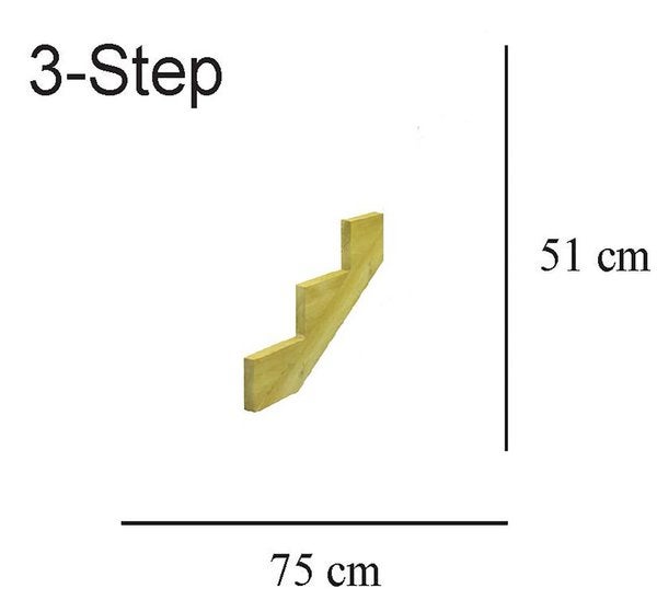 Porrasrunko, kolme porrasta, painekyll&auml;stetty HORTUS
