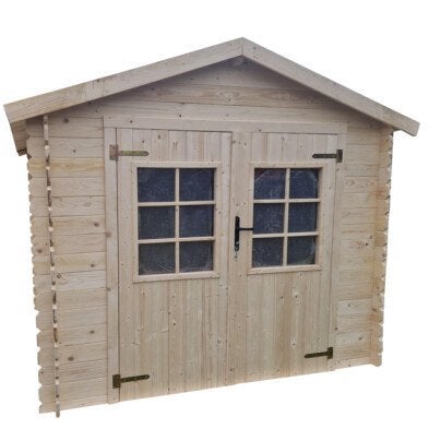 Puutarhavaja Mons k&auml;sittelem&auml;t&ouml;nt&auml; puuta, ilman lattiaa ja kattohuopaa HORTUS