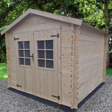 Puutarhavaja Mons k&auml;sittelem&auml;t&ouml;nt&auml; puuta, ilman lattiaa ja kattohuopaa HORTUS