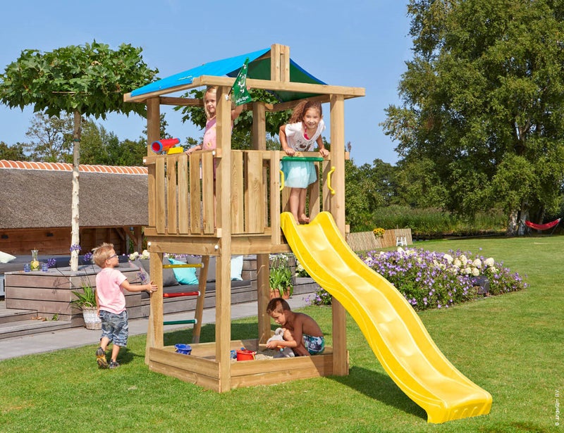 Jungle Gym Hut leikkitornikokonaisuus sis. liukum&auml;en