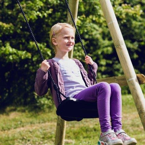 NORDIC PLAY Keinuistuin, musta, musta k&ouml;ysi